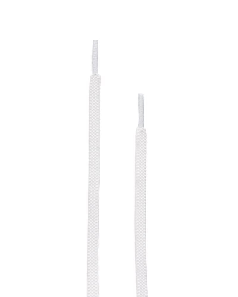 White ECCO Elastic Flat Laces