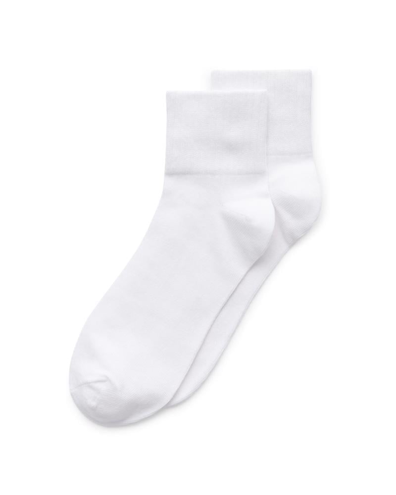 White ECCO Retro Ankle Cut 2-Pack
