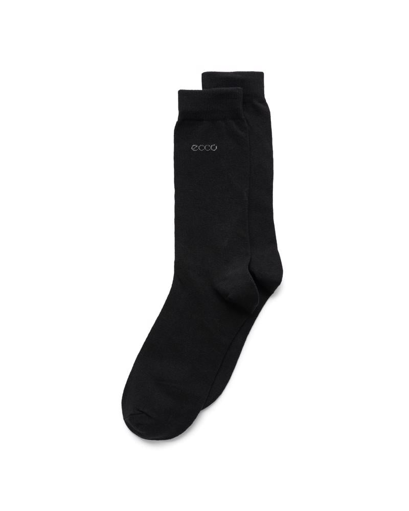 BLACK ECCO Classic Mid Cut 5-Pack