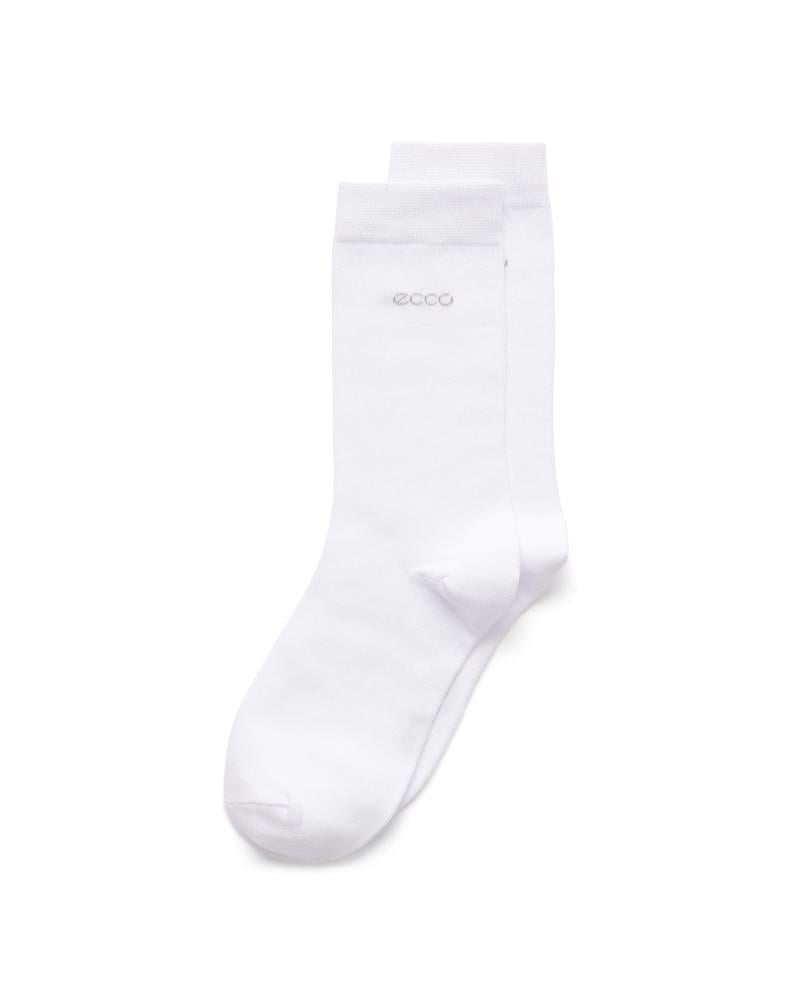 White ECCO Classic Mid Cut 5-Pack