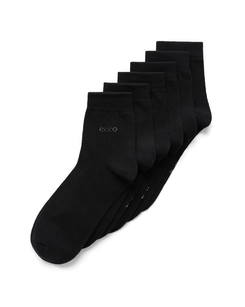 BLACK ECCO Classic Ankle Cut 3-Pack