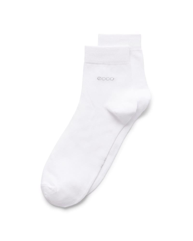 White ECCO Classic Ankle Cut 3-Pack