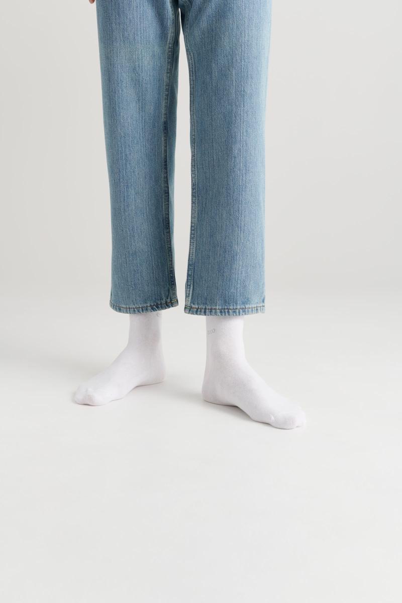 White ECCO Classic Ankle Cut 3-Pack