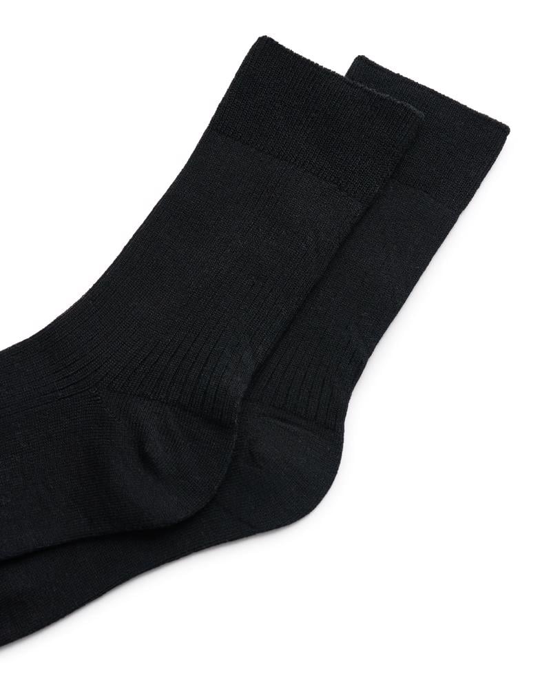 BLACK ECCO Vibe Ribbed Mid-Cut