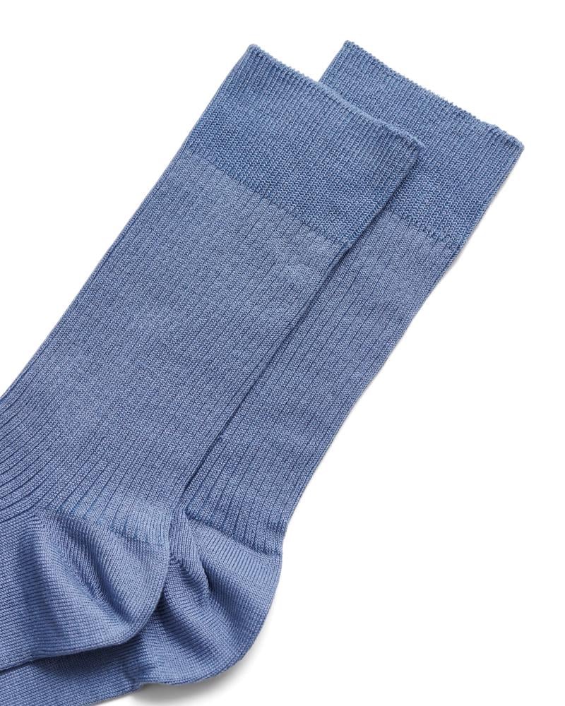 BLUE ECCO Vibe Ribbed Mid-Cut