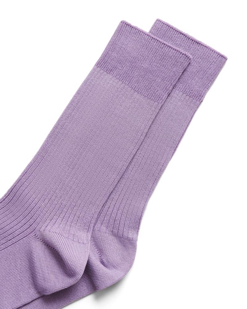 Purple ECCO Vibe Ribbed Mid-Cut
