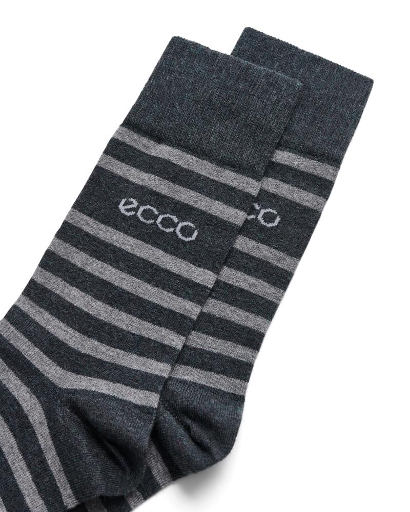 Grey ECCO Classic Stripe Mid Cut