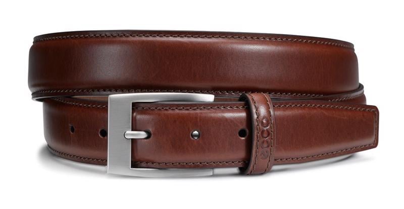 Brown ECCO Classic Belt prongue buck