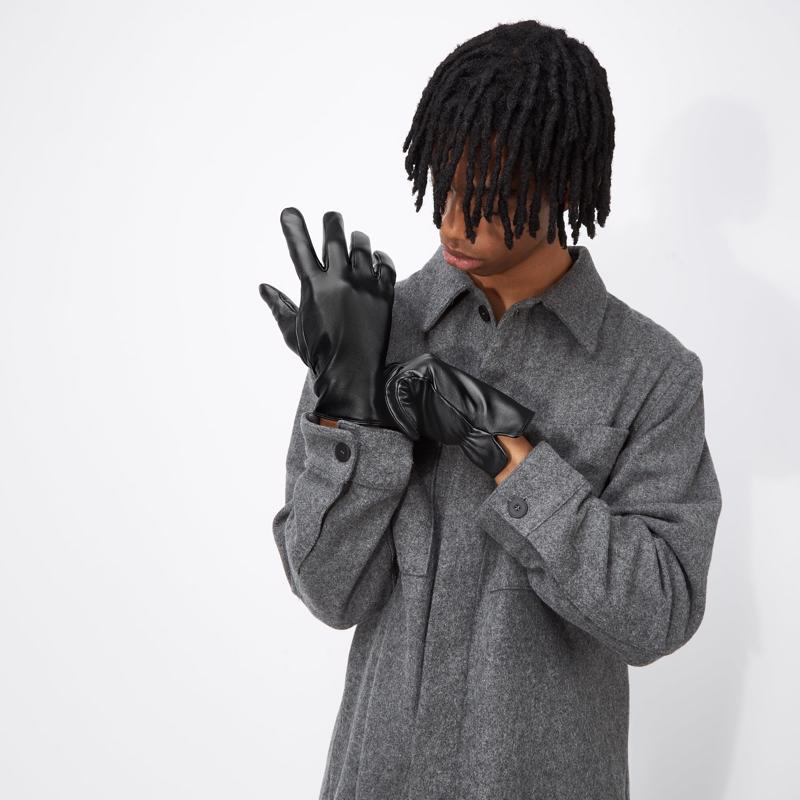 BLACK ECCO Gloves M Minimal