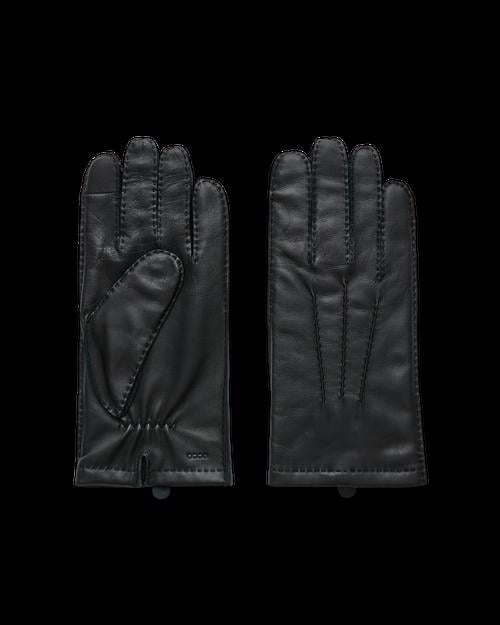 BLACK ECCO Gloves M Stitched