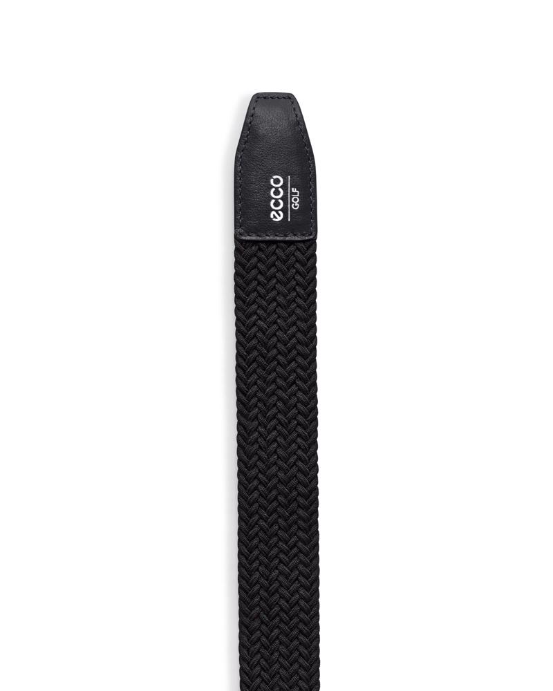 BLACK ECCO Golf Braided Belt