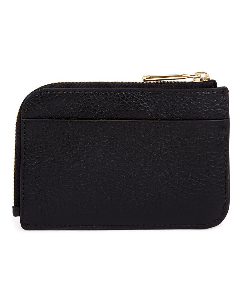 BLACK ECCO Card Case Zipped