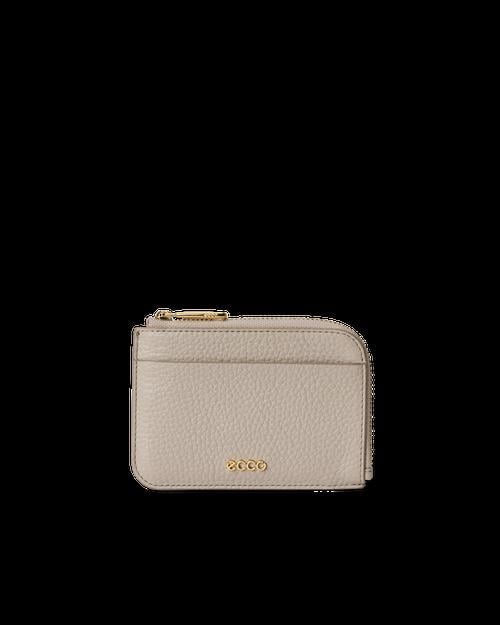 Beige ECCO Card Case Zipped