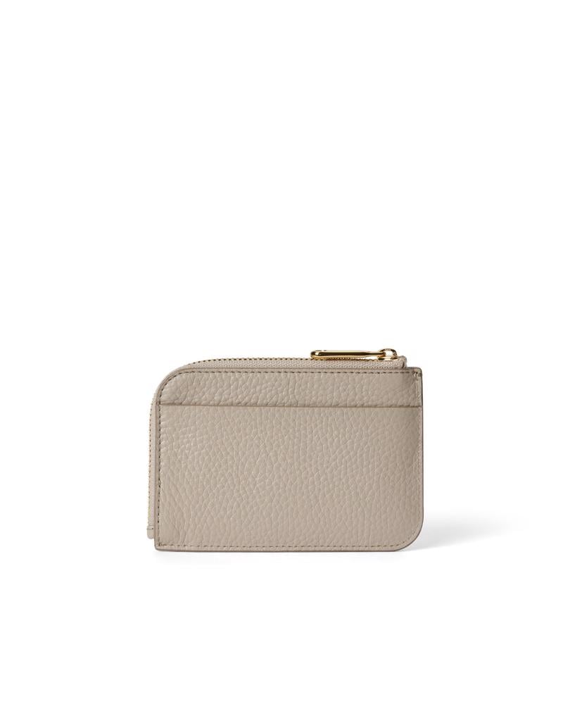 Beige ECCO Card Case Zipped