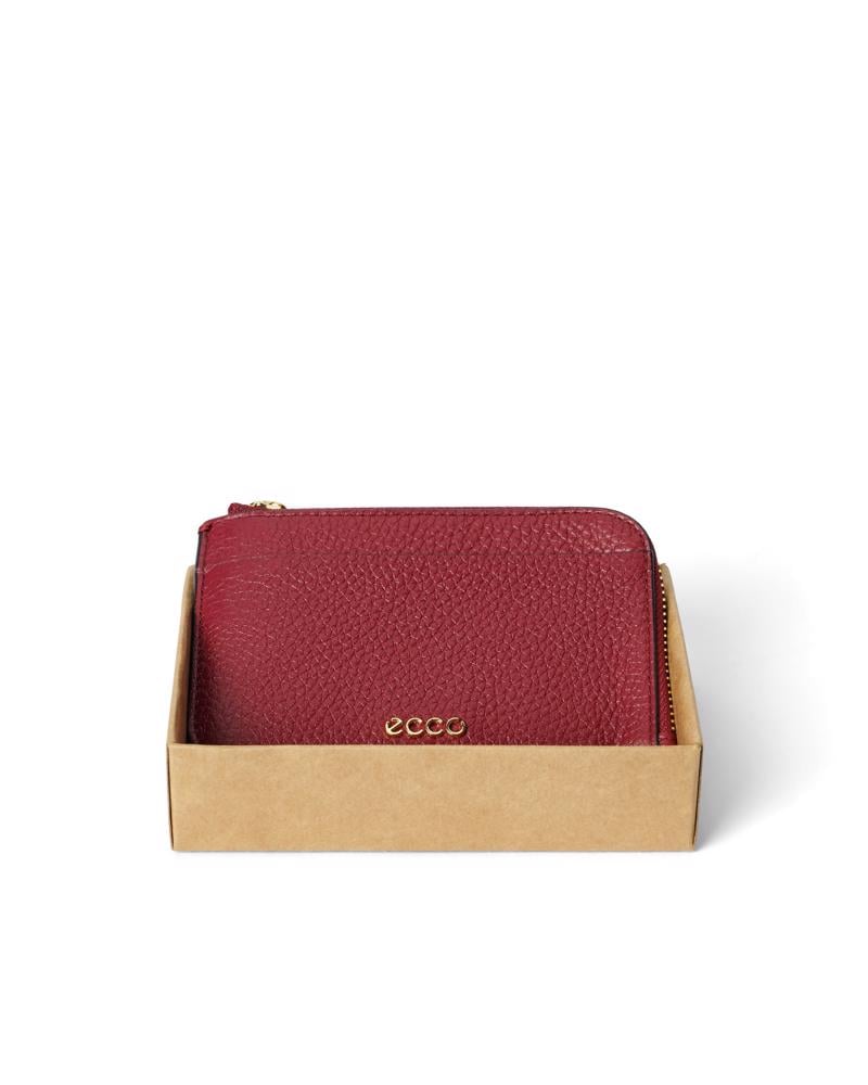 Red ECCO Card Case Zipped