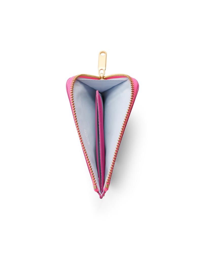 Pink ECCO Card Case Zipped