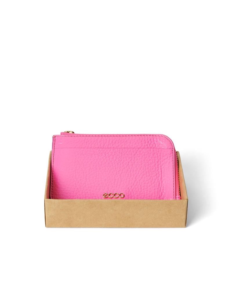 Pink ECCO Card Case Zipped
