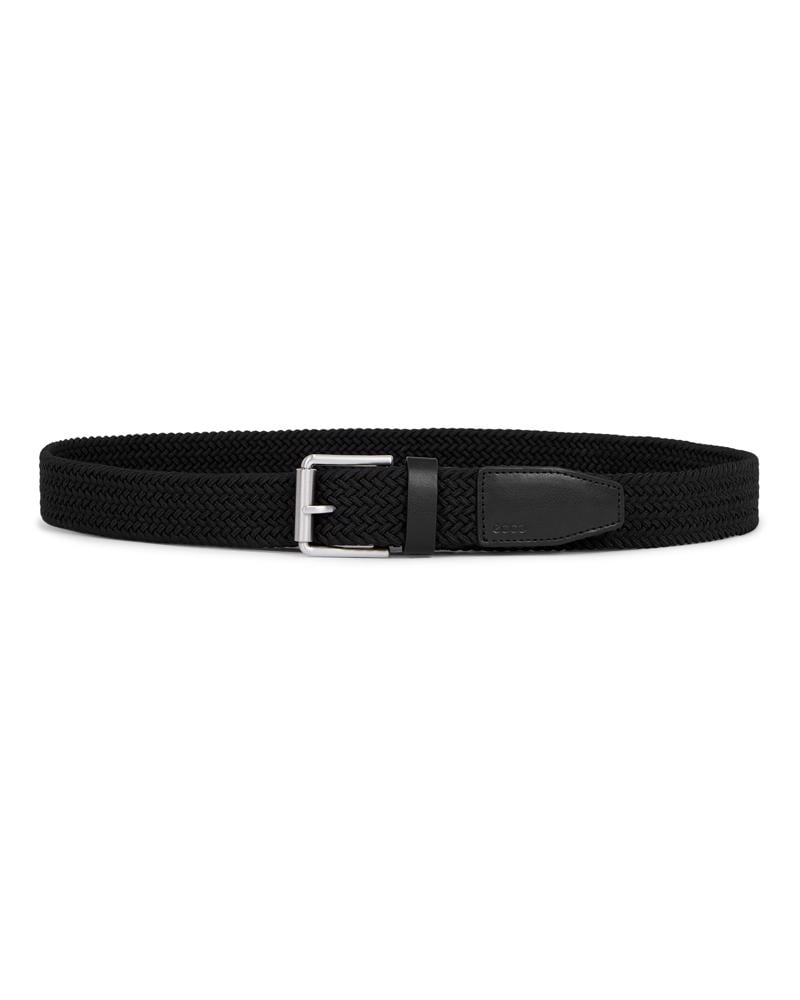 BLACK ECCO Belts Formal Braided