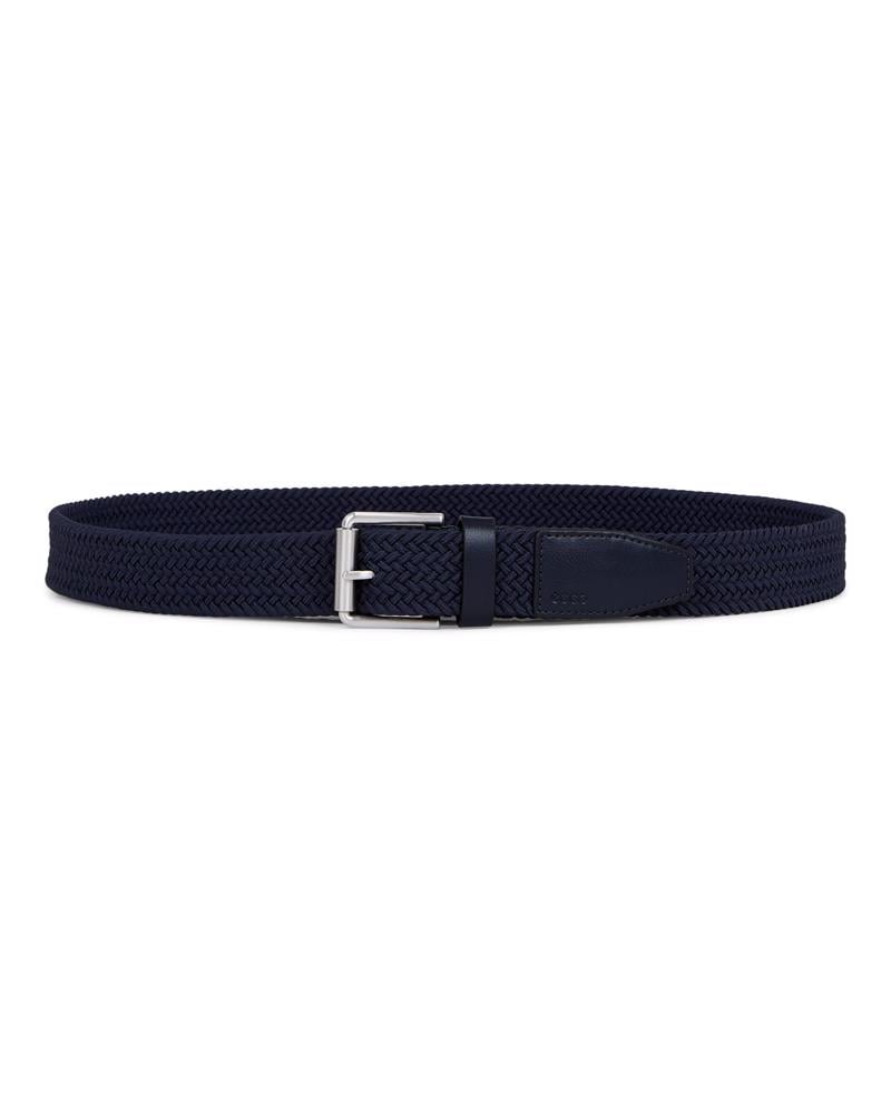 Navy ECCO Belts Formal Braided