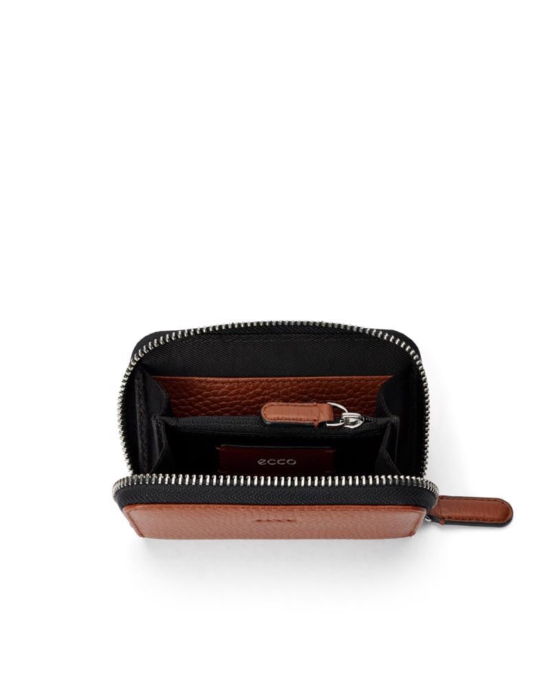 Brown ECCO Essential Zipped Purse