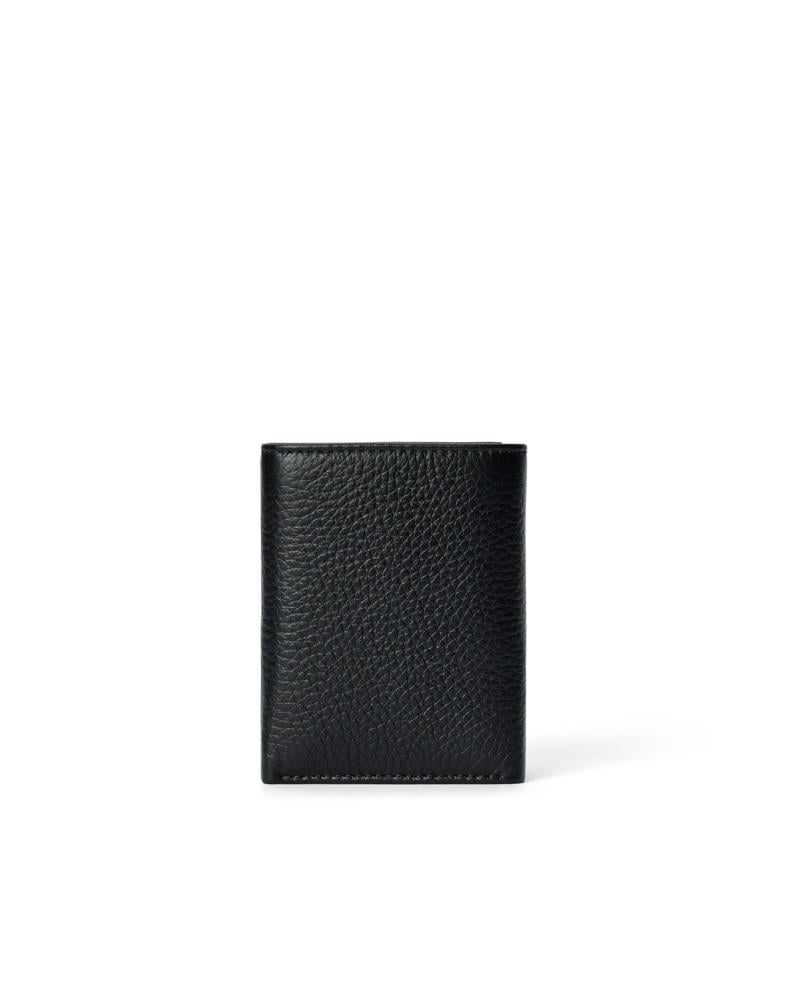 BLACK ECCO Essential Tri Fold Wallet