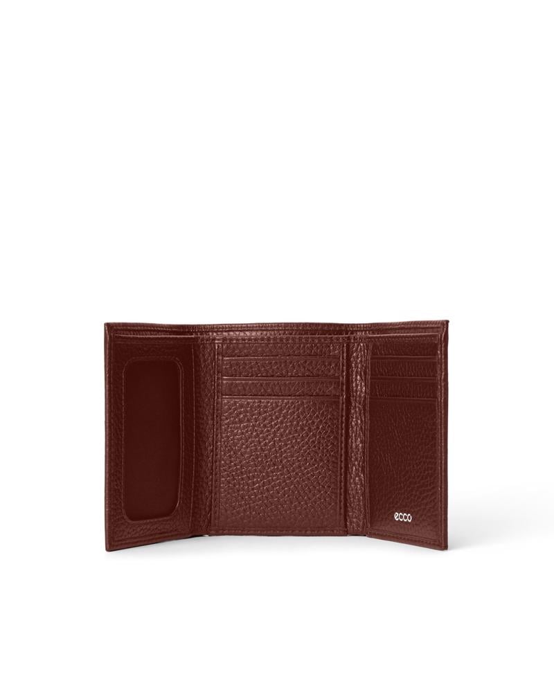Brown ECCO Essential Tri Fold Wallet