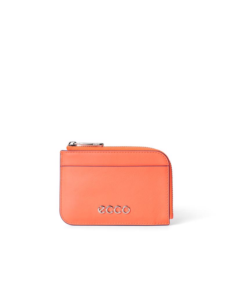 Orange ECCO Card Case Zipped