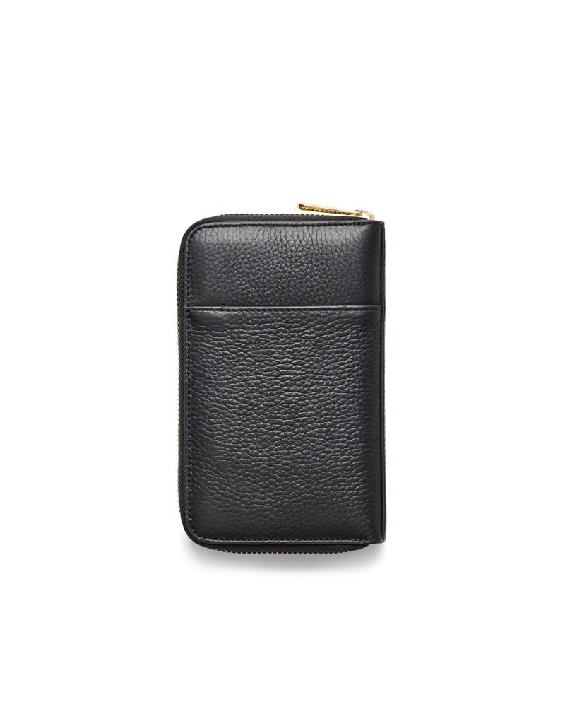 BLACK ECCO Wallet Zipped