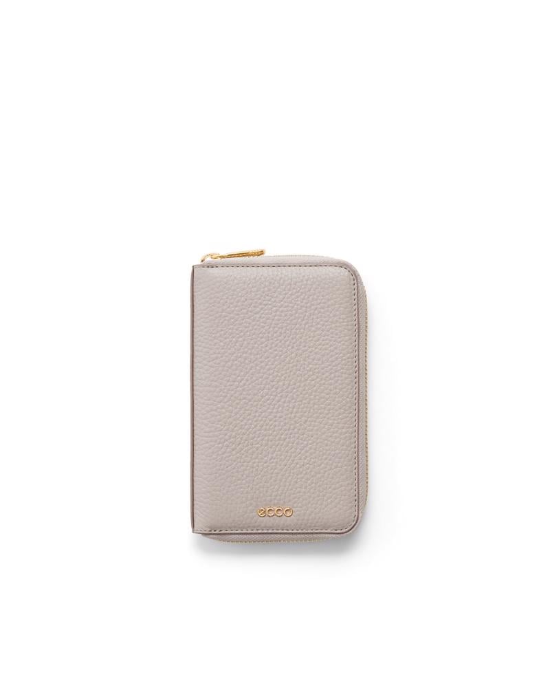 Beige ECCO Wallet Zipped