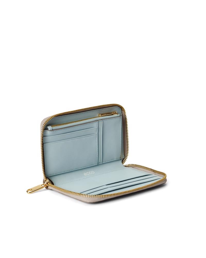 Beige ECCO Wallet Zipped