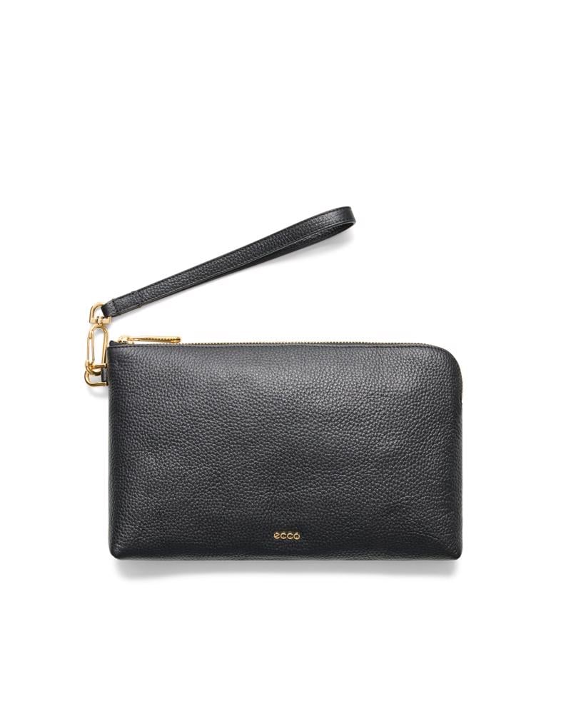 BLACK ECCO Wristlet L