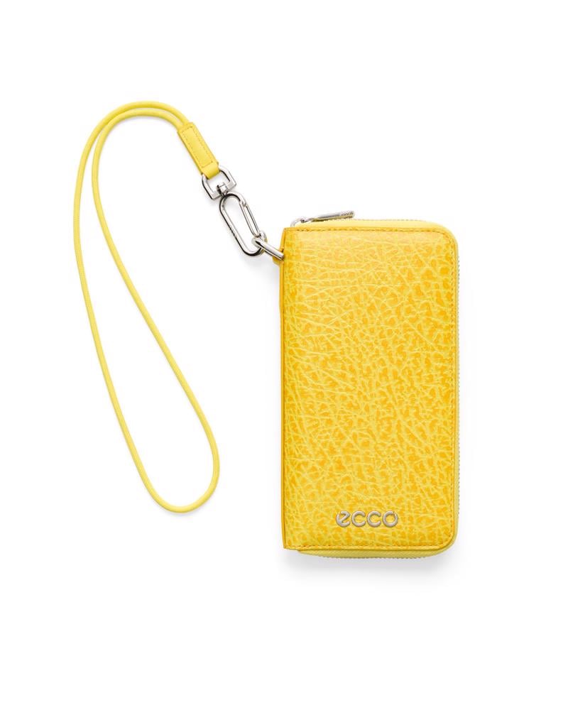 Yellow ECCO Wallet Zip Around