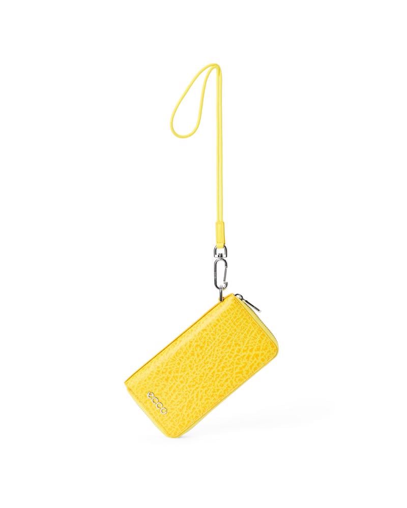 Yellow ECCO Wallet Zip Around