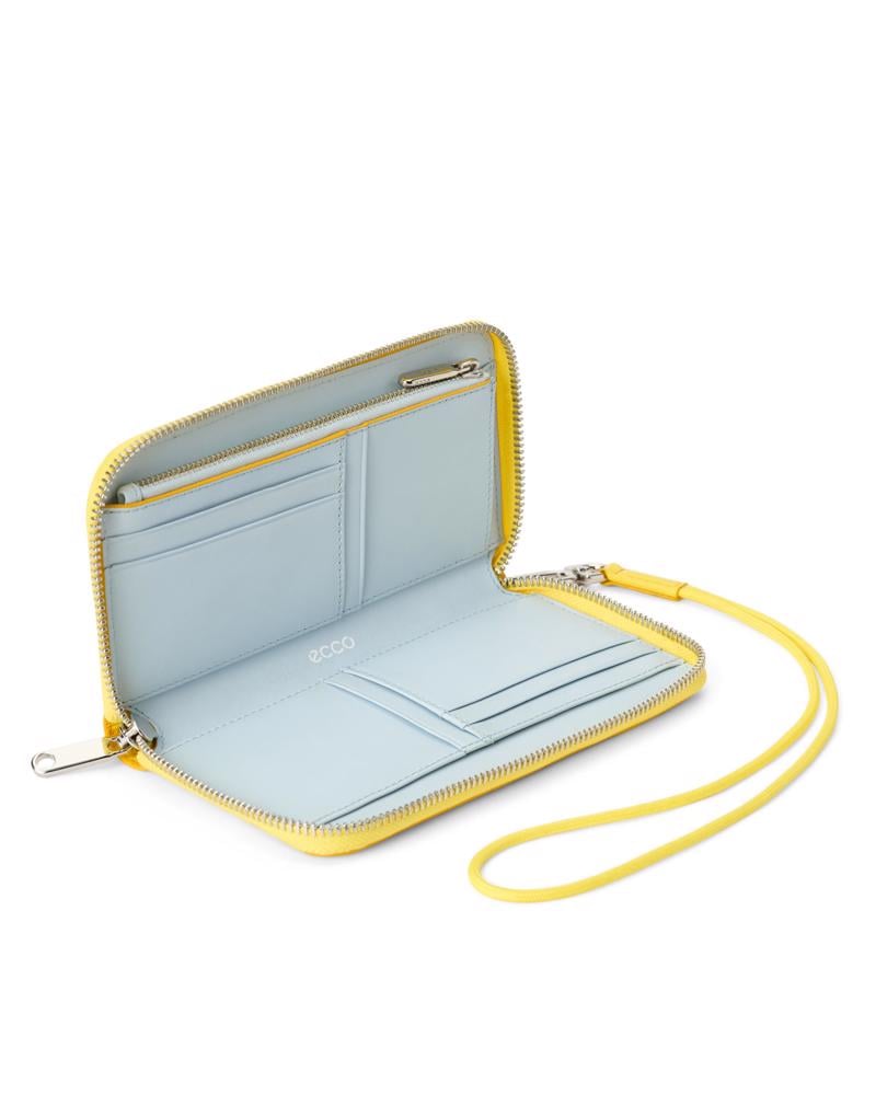 Yellow ECCO Wallet Zip Around