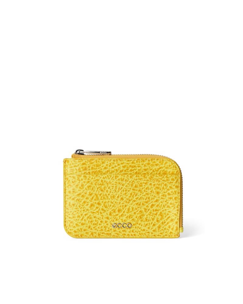 Yellow ECCO Card Case Zipped
