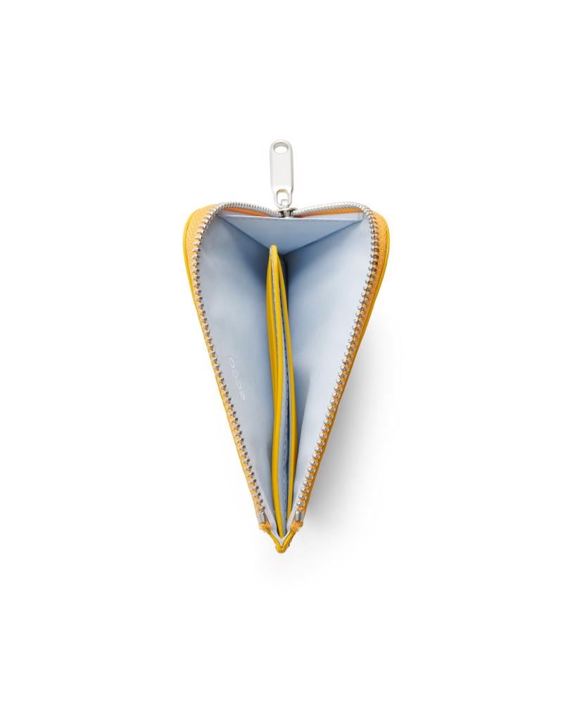Yellow ECCO Card Case Zipped