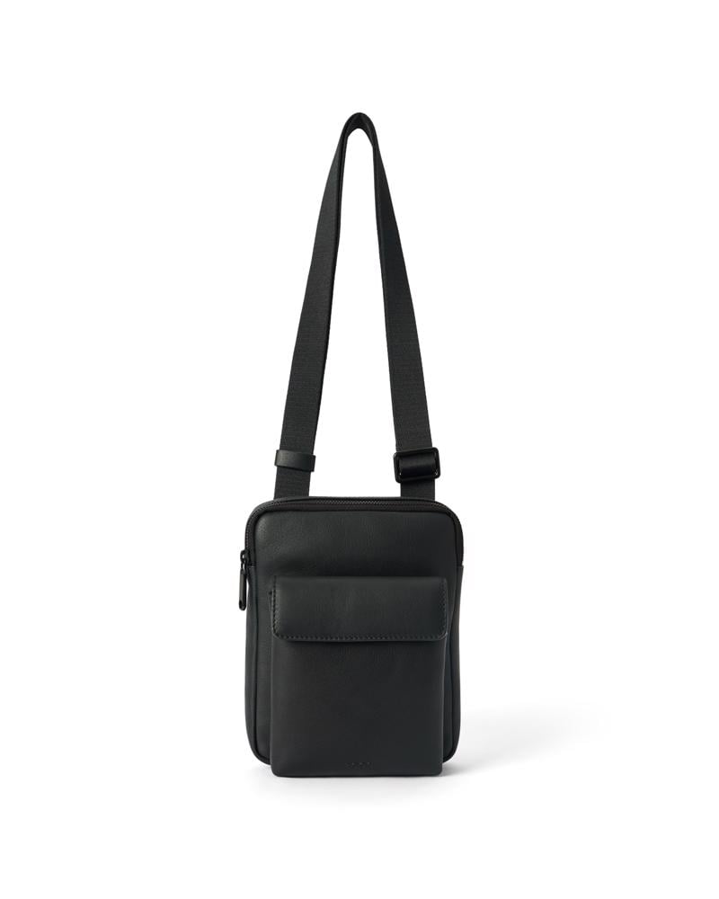 BLACK ECCO Flat Pouch City Crossbody