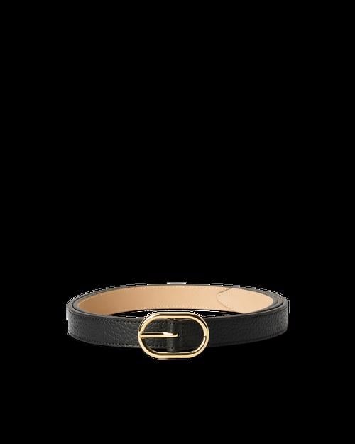 BLACK ECCO Belts Pebble Leather