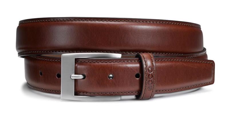 Brown ECCO Classic Belt prongue buckle