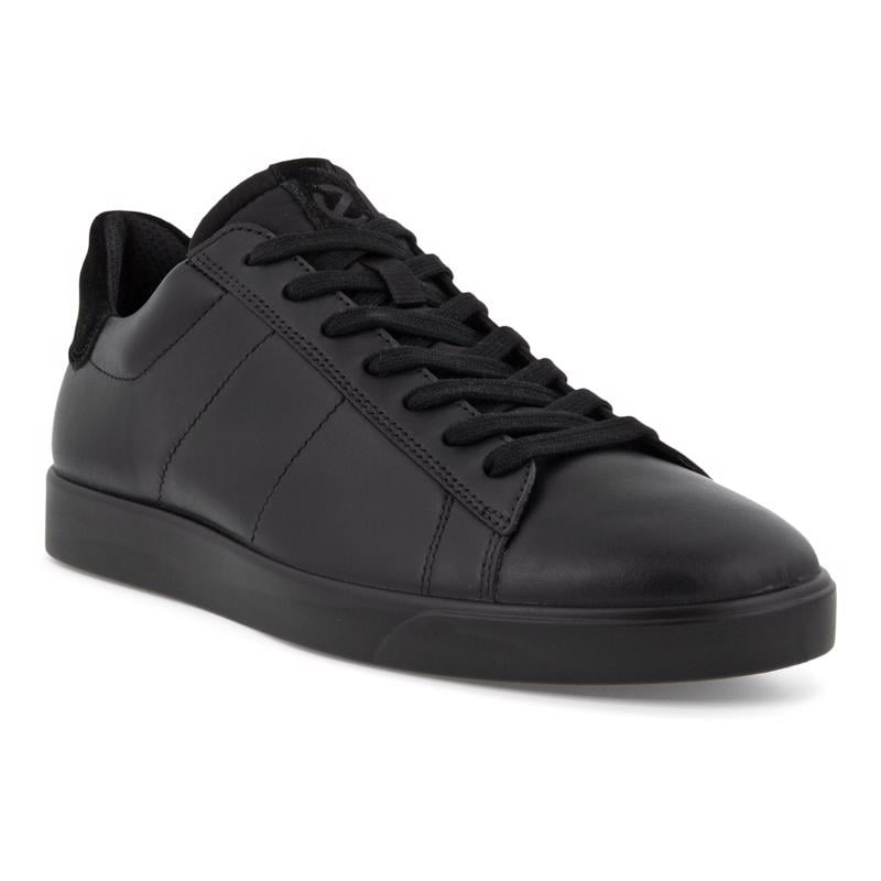 BLACK ECCO STREET LITE M SHOE