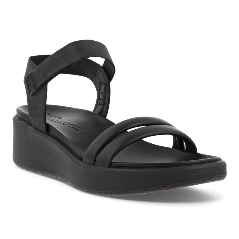 BLACK ECCO FLOWT WEDGE LX W BLACK/BLACK