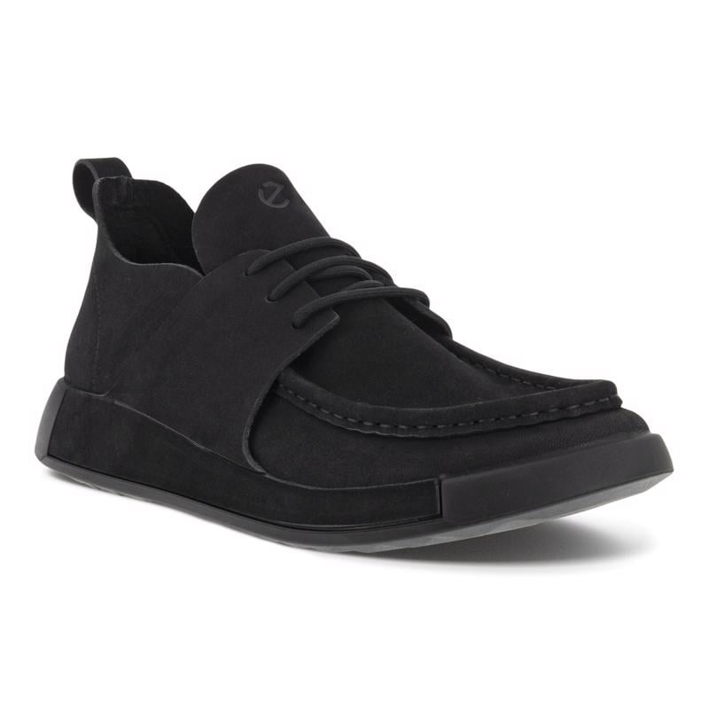 BLACK ECCO Cozmo M Shoe LEA
