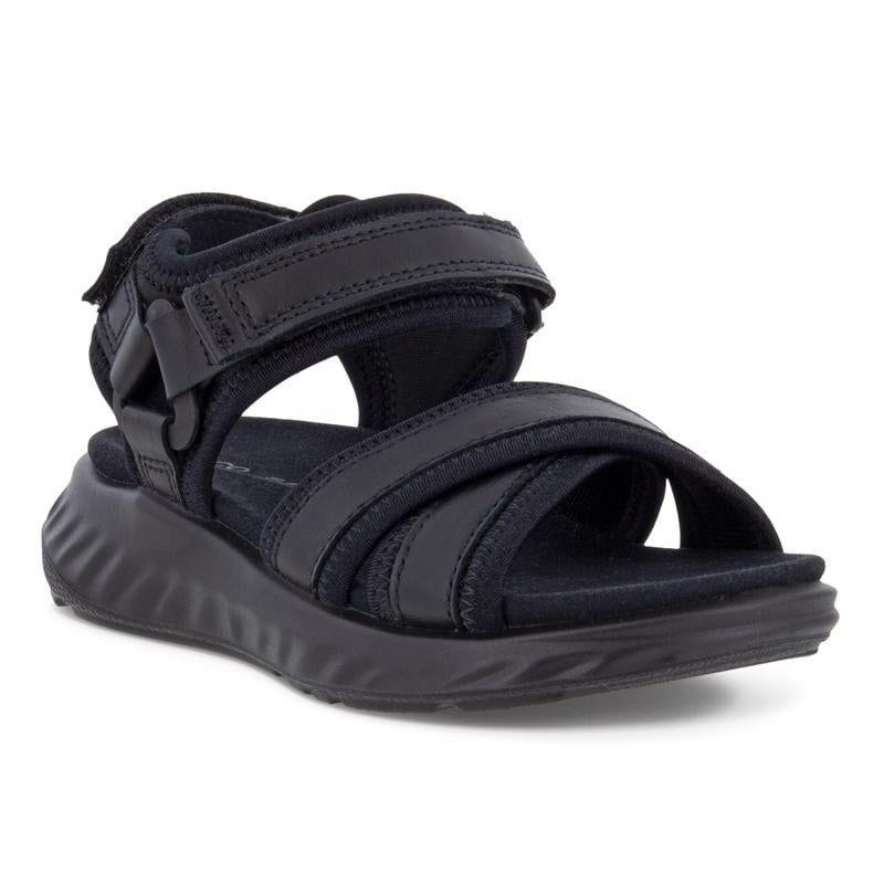 BLACK ECCO SP.1 LITE SANDAL K FLAT S