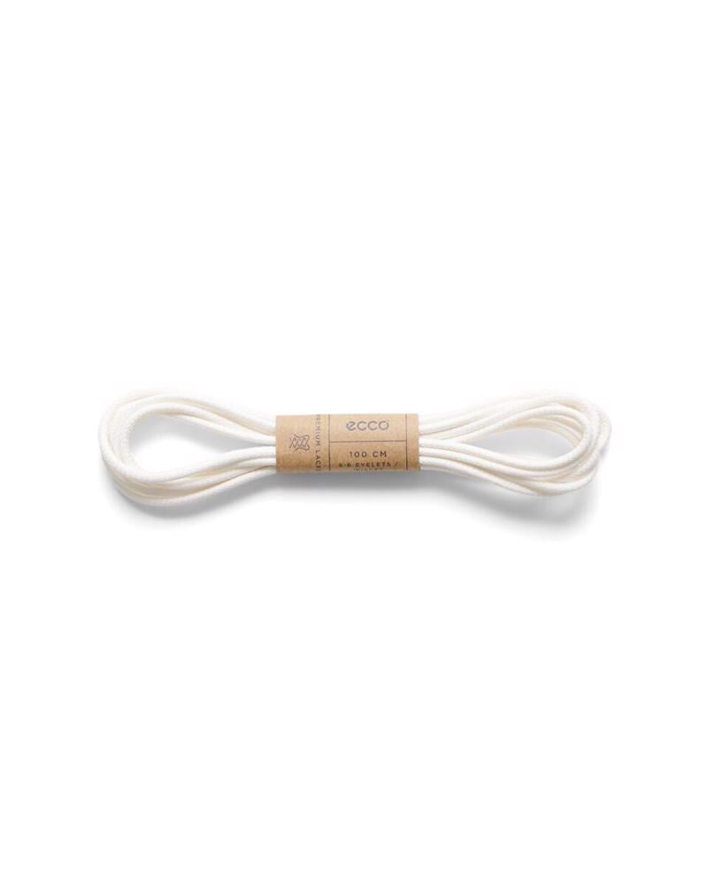 White ECCO Laces WHITE