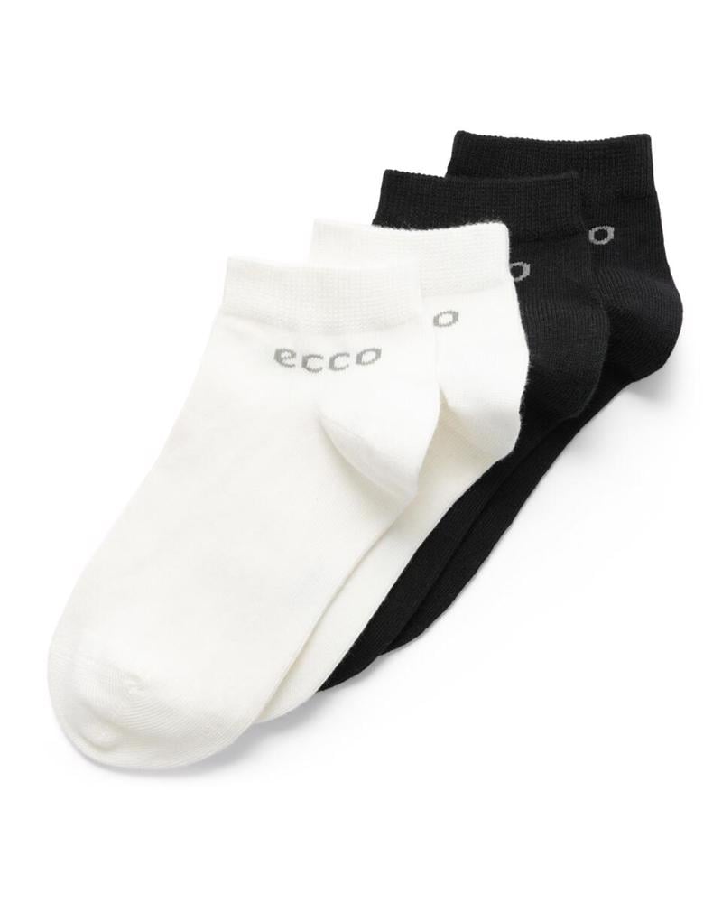 BLACK ECCO Play Longlife Low Cut 2-Pack