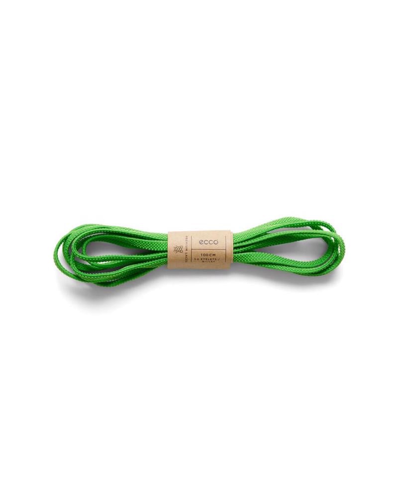 Green ECCO Elastic Flat Laces