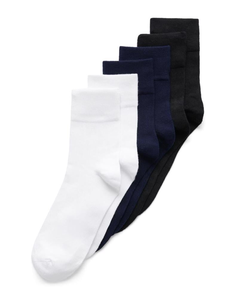 Multicolour ECCO Classic Soft Ankle Cut 3-Pack