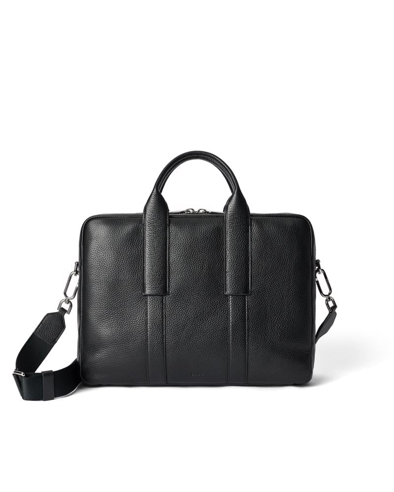 BLACK ECCO Laptop Bag Pebbled Leather