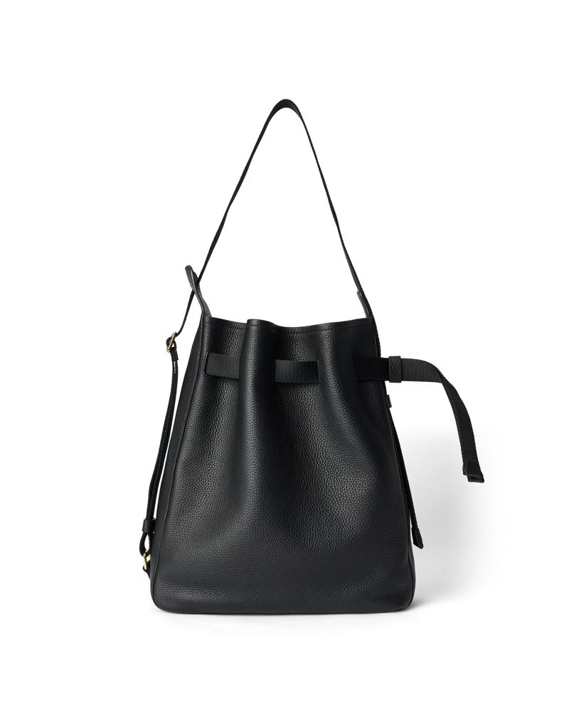 اسود ECCO Sail Bag M Pebbled Leather