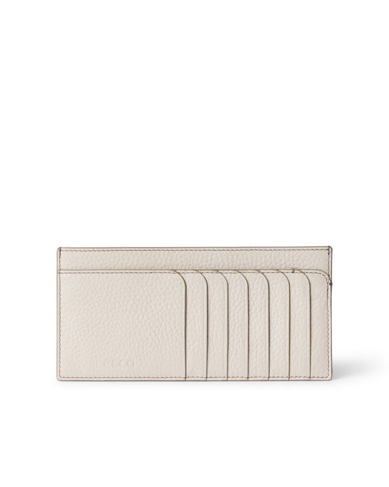 Beige ECCO Wallet Pebbled Leather